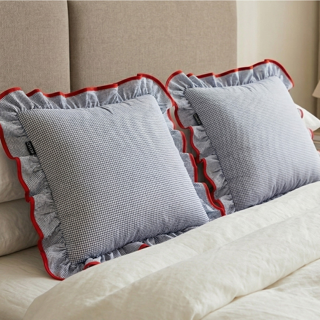 Coussin Sama - Petit Carreau Bleu